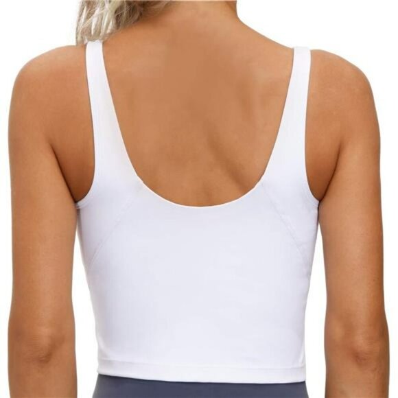 The Gym People Sports Bra Longline Padded Racerback Medium Support Workout - Picture 4 of 7
